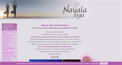 Desktop Screenshot of nayala-yoga.de