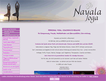 Tablet Screenshot of nayala-yoga.de